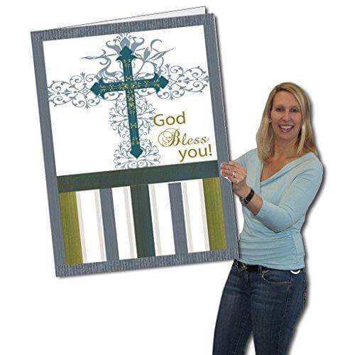 3' Giant God Bless You Confirmation Greeting Card - Image 3