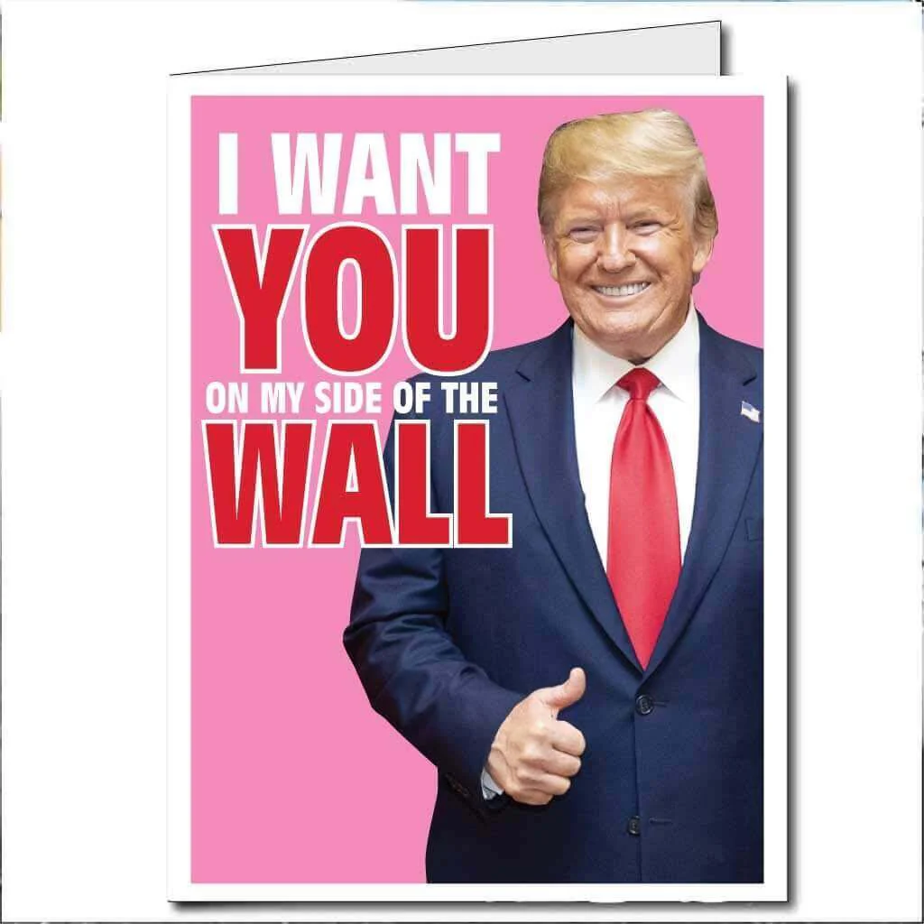 3' Stock My Side of the Wall Valentine's Day  Jumbo Greeting Card - Image 2