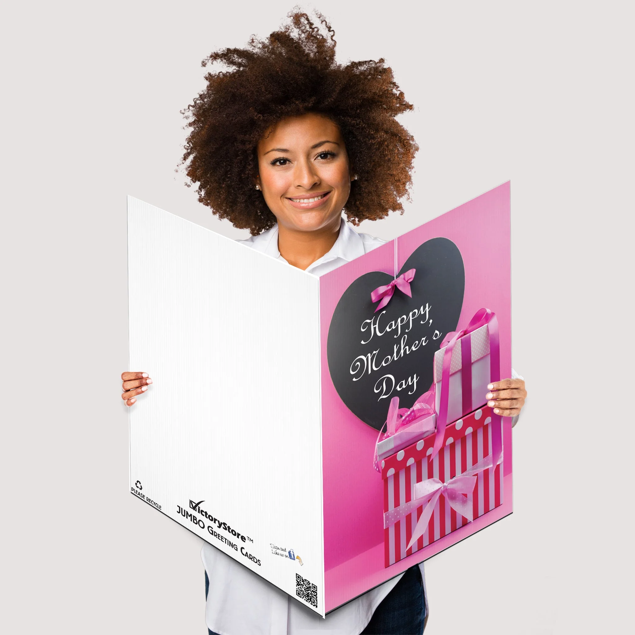 Giant Pink Mother's Day Custom Greeting Card