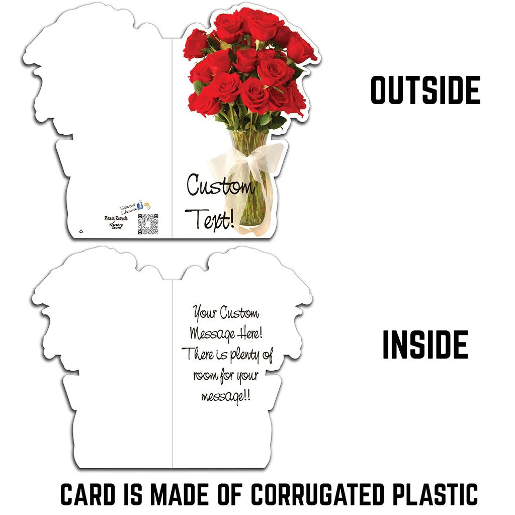 Custom Giant Rose Cut Greeting Card - Image 4