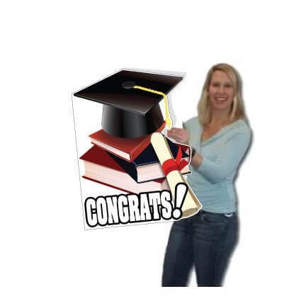 Custom Graduation Shaped Greeting Card