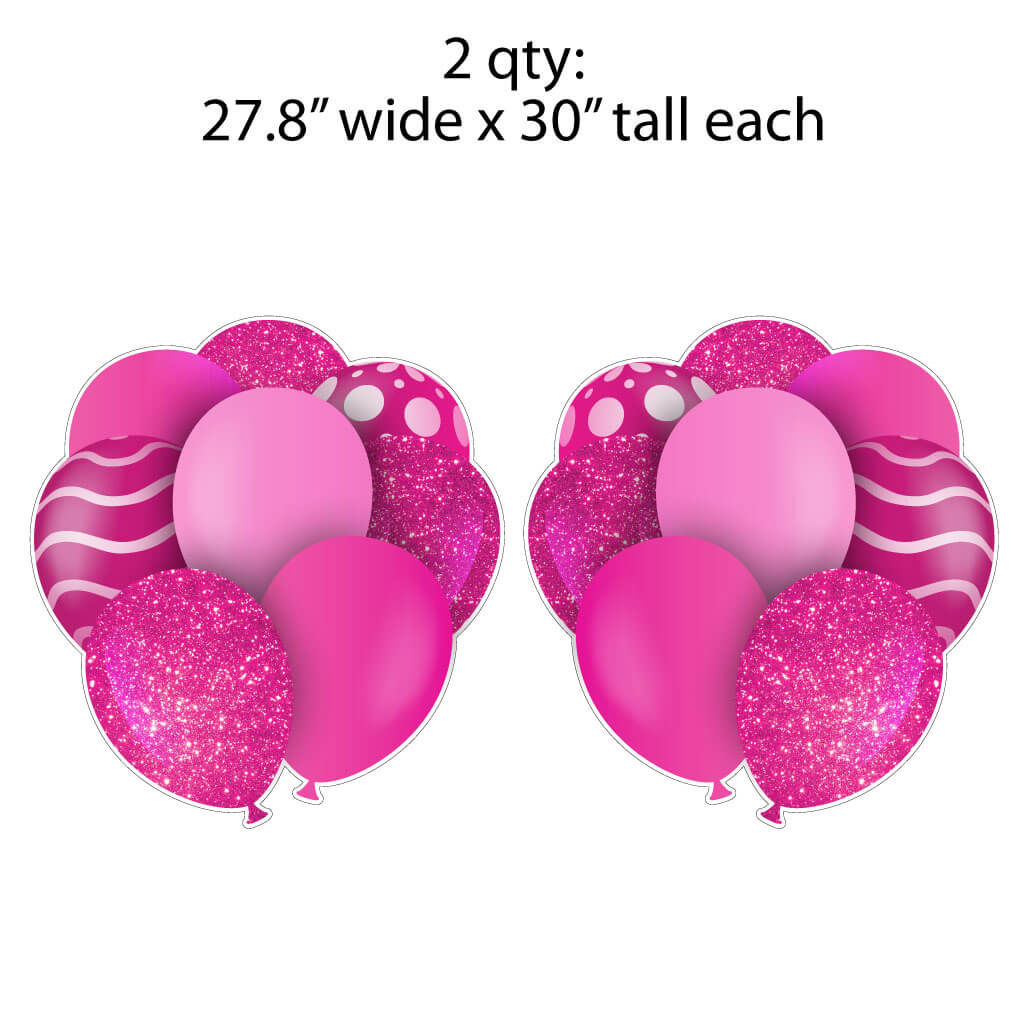 30" Balloon Bouquet Flair Set of 2 Signs for Yard Card Business - Image 3