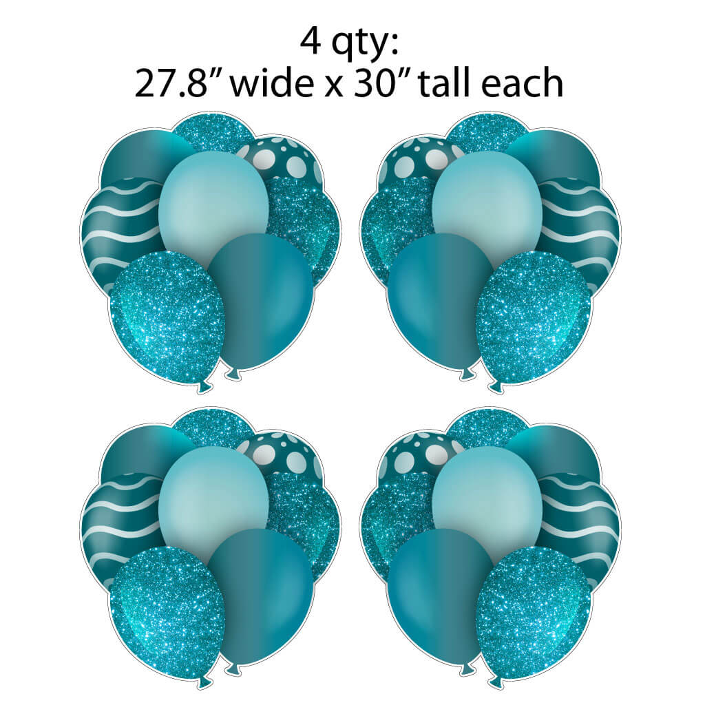 30" Balloon Bouquet Flair | Set of 4 - Image 3