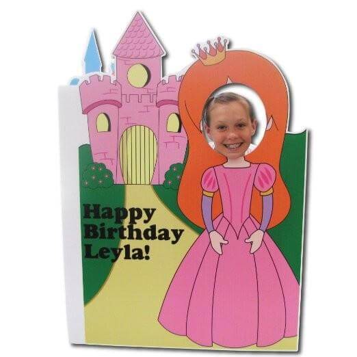 4' Giant Cut Out Princess Birthday Greeting Card - Image 3