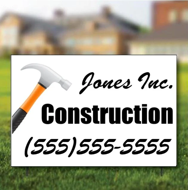 3'x4' Custom Contractor Road Signs - Image 3