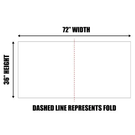 3'x6' Custom Foldable Road Sign - Image 3