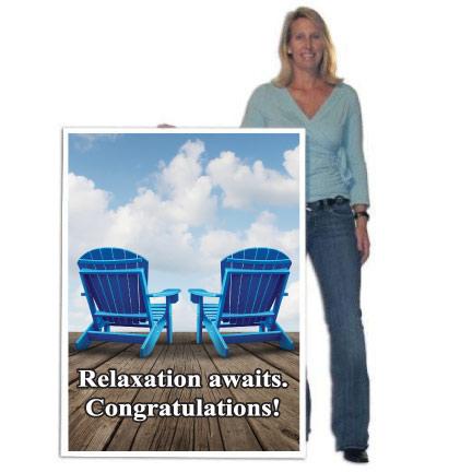 4' Custom Giant Retirement Greeting Card