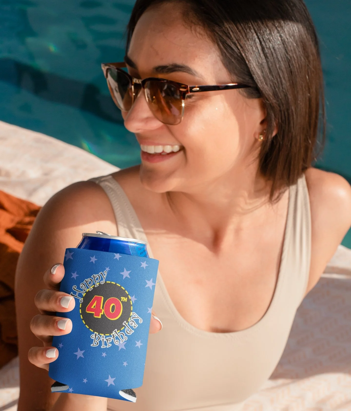 40th Birthday Party Can Cooler Set