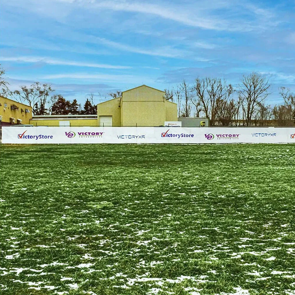 5'x50' Custom Logo Mesh Fence Wrap - Image 8