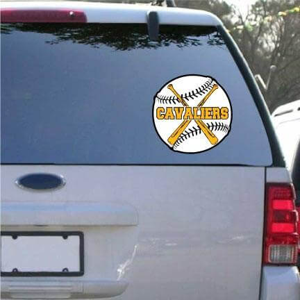 6" Custom Window Decals for Teams
