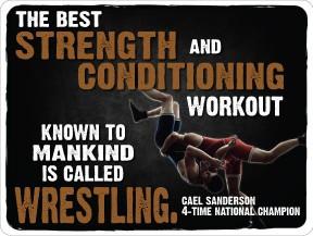 Wrestling Motivational Wall Signs – Set of 7 Large 18"x24" PVC Posters with Inspiring Quotes from Dan Gable & Cael Sanderson – Durable Wrestling Room, Gym, or Locker Room Décor - Image 9
