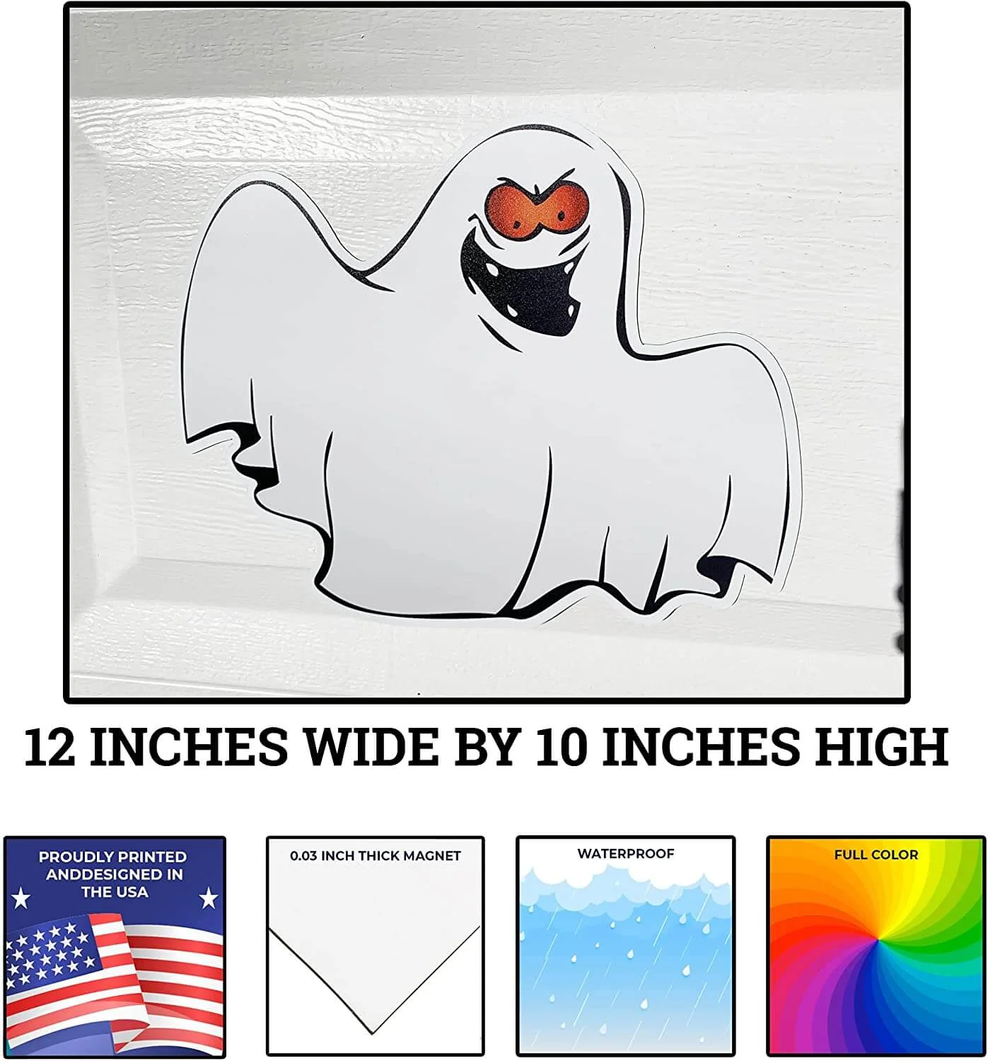 8 Piece Halloween Ghost Garage Door Magnets - Image 3