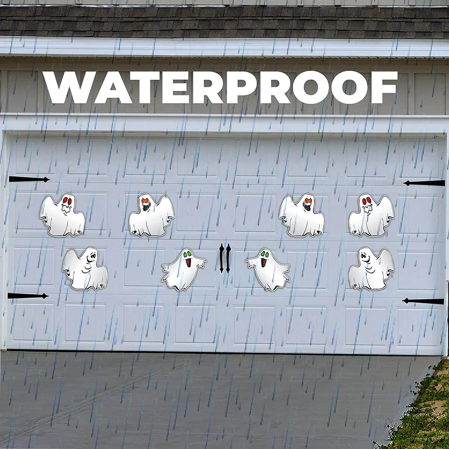 8 Piece Halloween Ghost Garage Door Magnets - Image 4