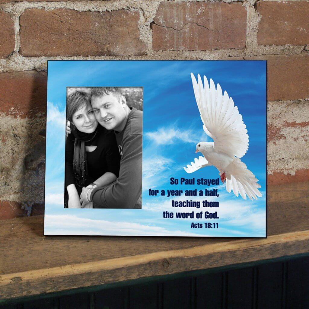 Acts 18:11 Decorative Picture Frame