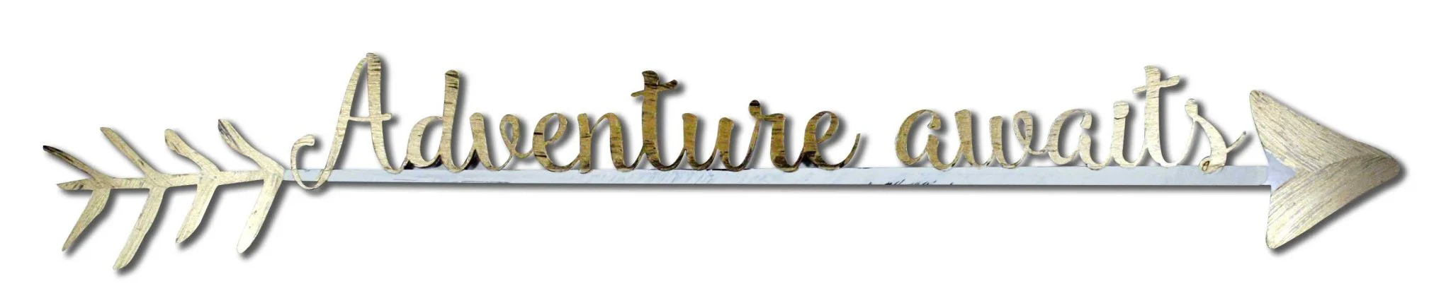 Adventure Awaits Hand Painted Wall Word Art - Image 3