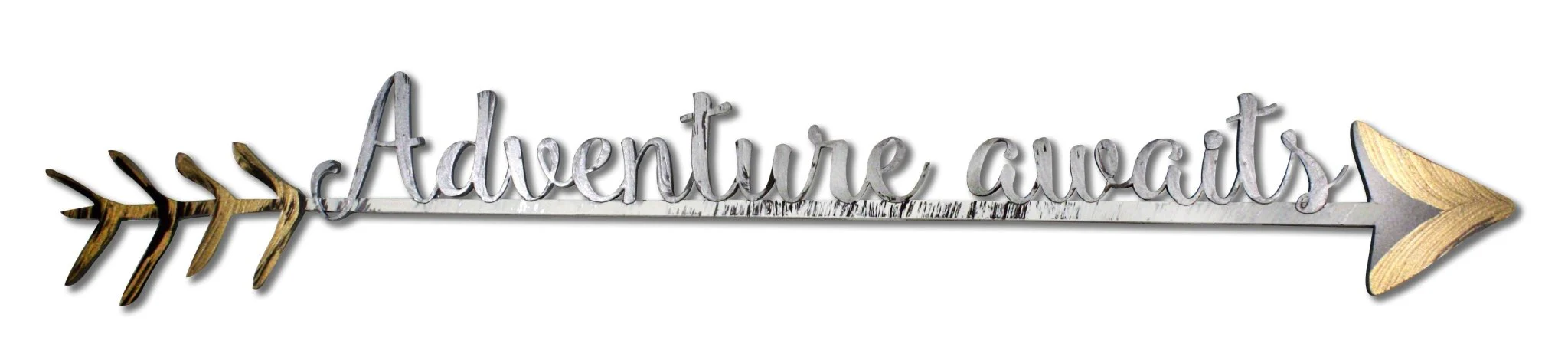 Adventure Awaits Hand Painted Wall Word Art - Image 4