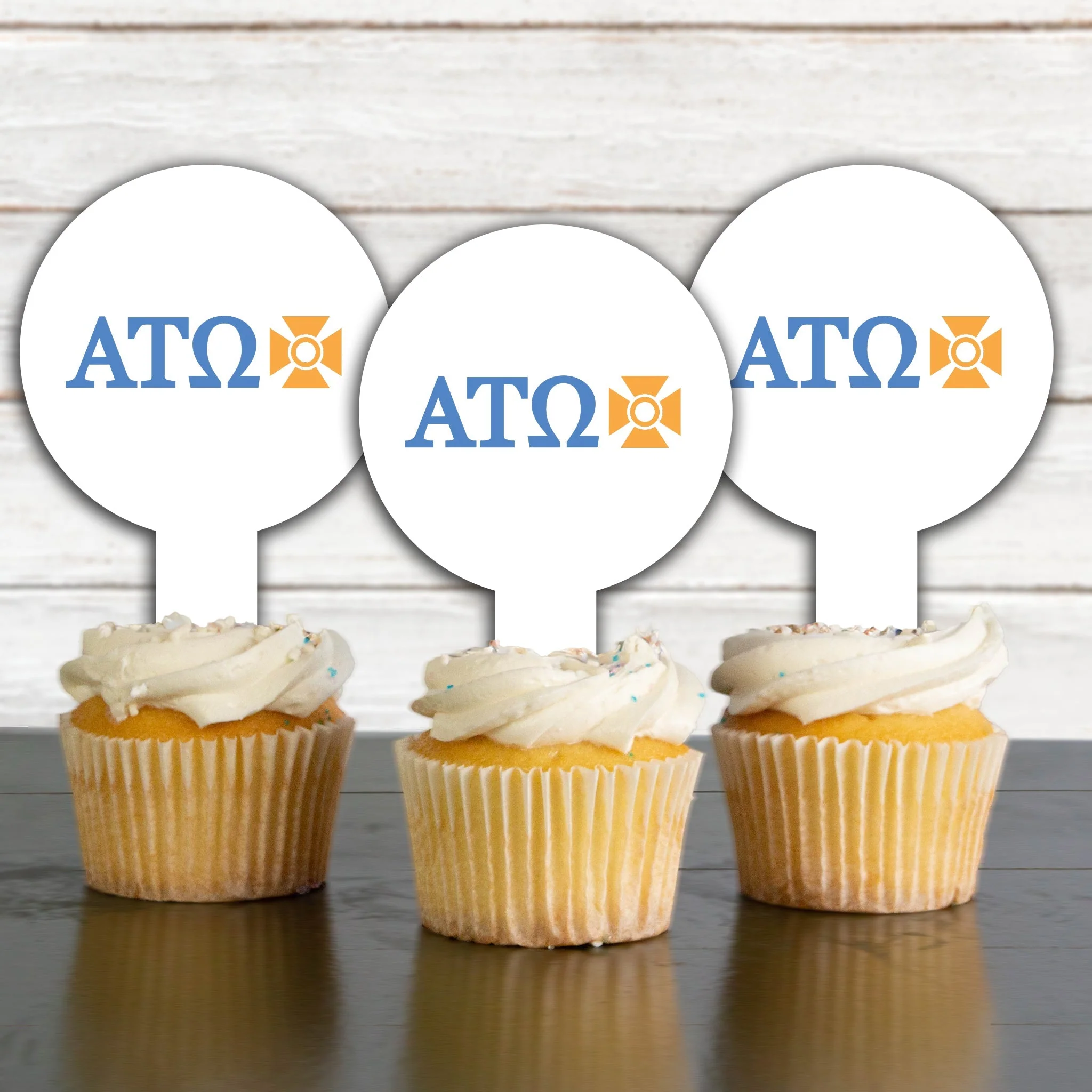 Alpha Tau Omega Cupcake Toppers - Image 3