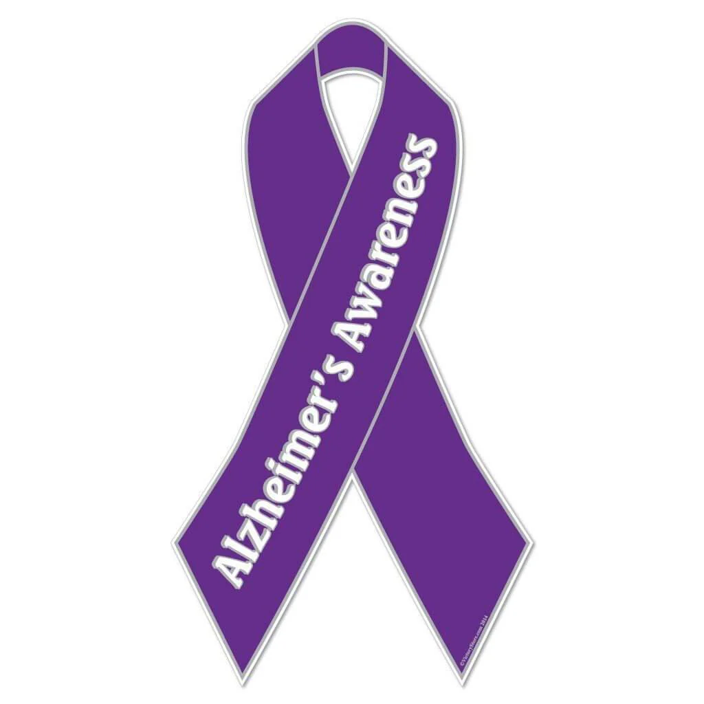 Alzheimer's Awareness Ribbon Yard Sign - Image 2