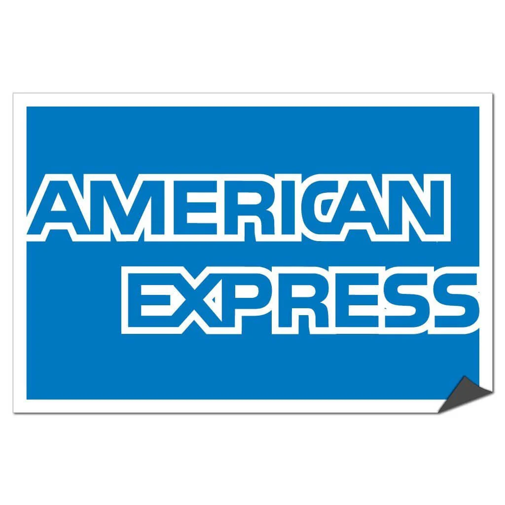 American Express Credit Card Sign or Sticker - Image 5