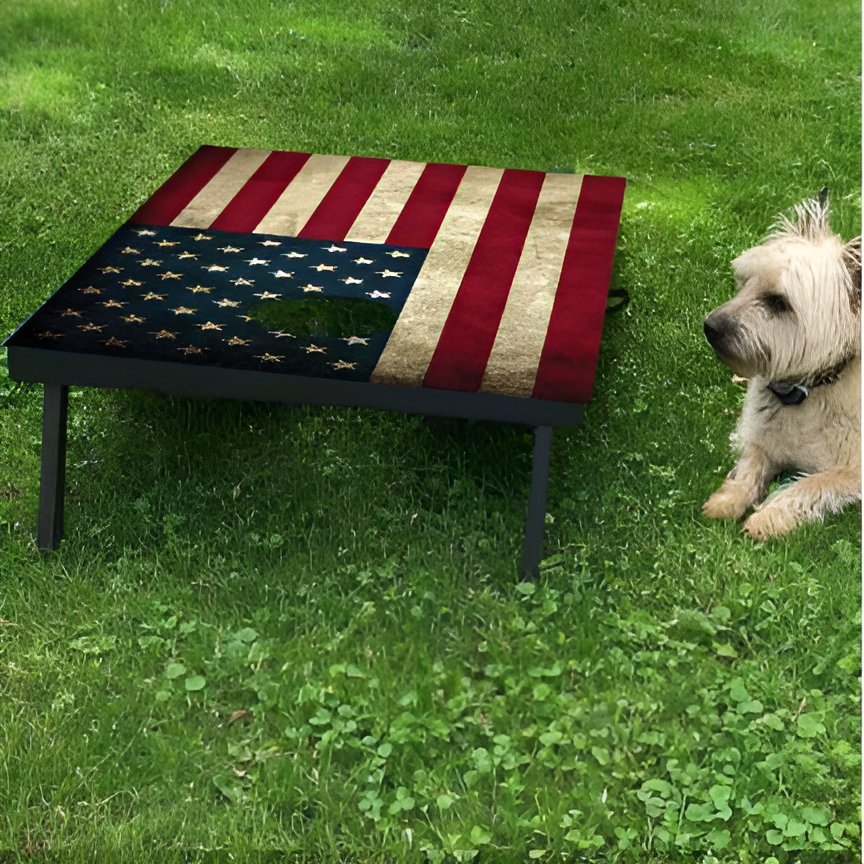 American Flag Cornhole Yard Game - Image 3