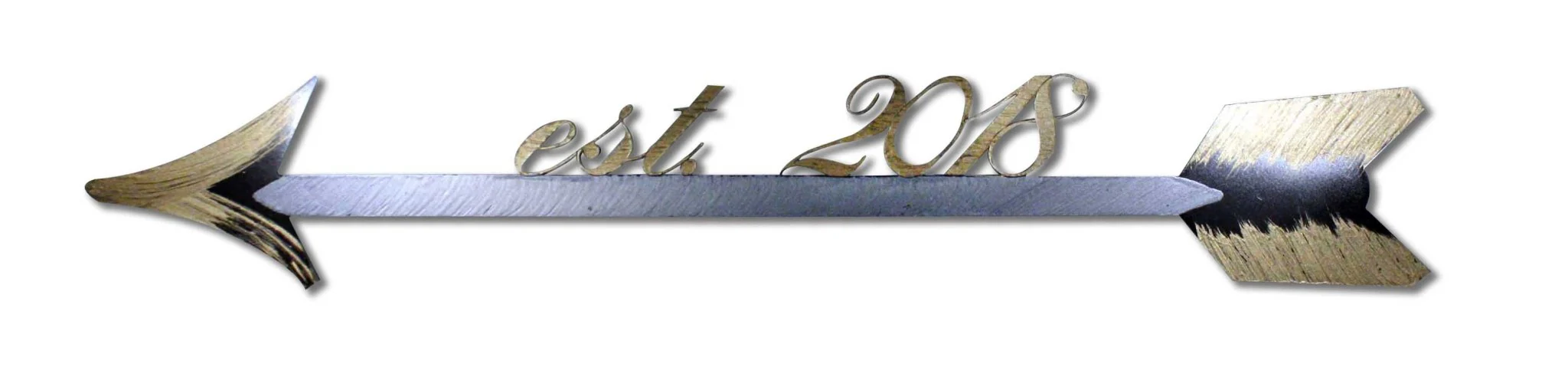 Hand Painted Arrow with Custom Year Wall Decor - Image 2