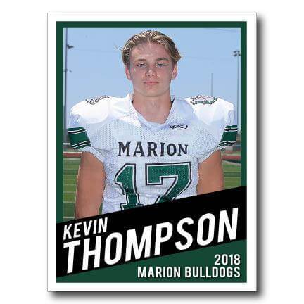 Custom Athlete Trading Card 18"x24" Yard Sign With EZ Stakes - Image 3