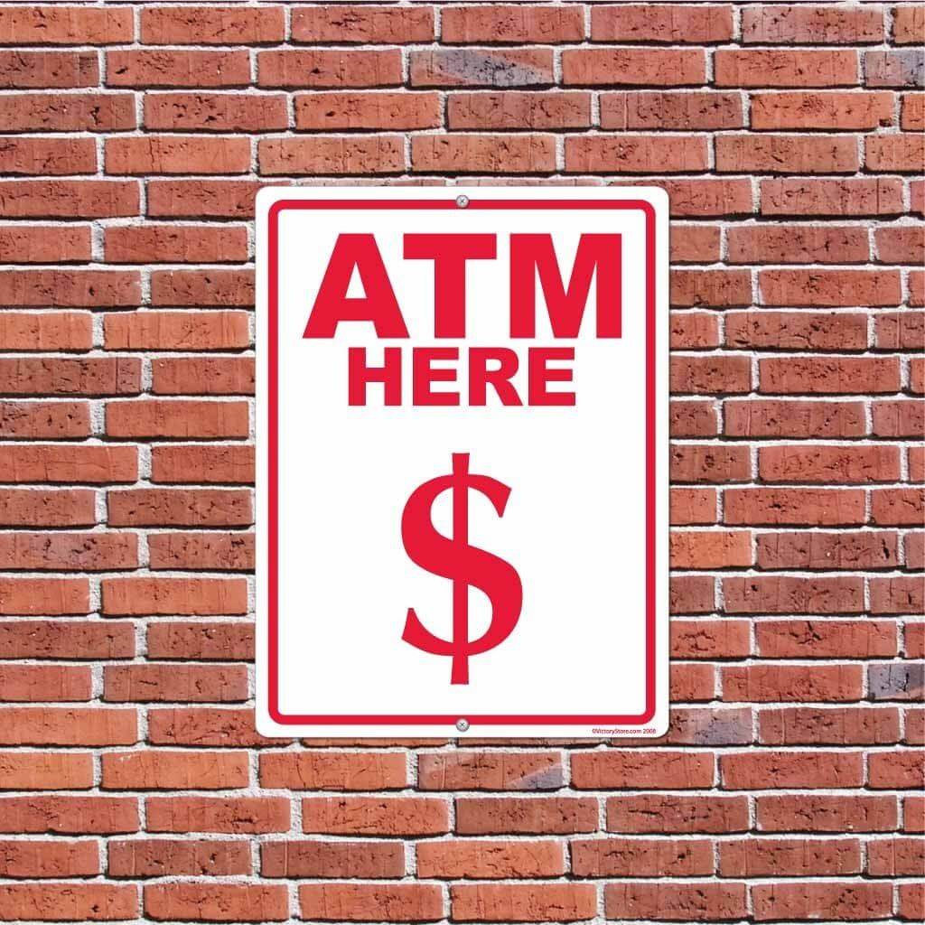 ATM Here/Inside Sign or Sticker - Image 4