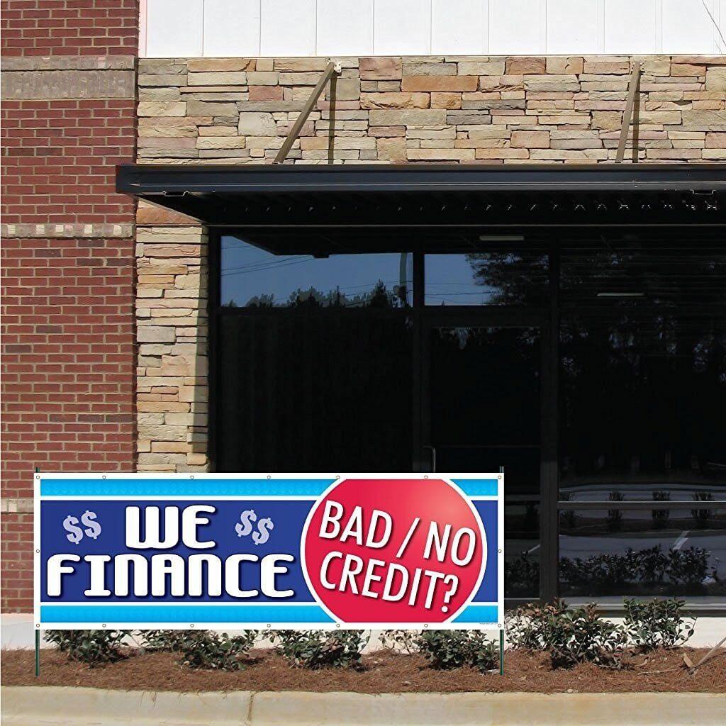 2'x6' We Finance Bad/No Credit Auto Sales Banner