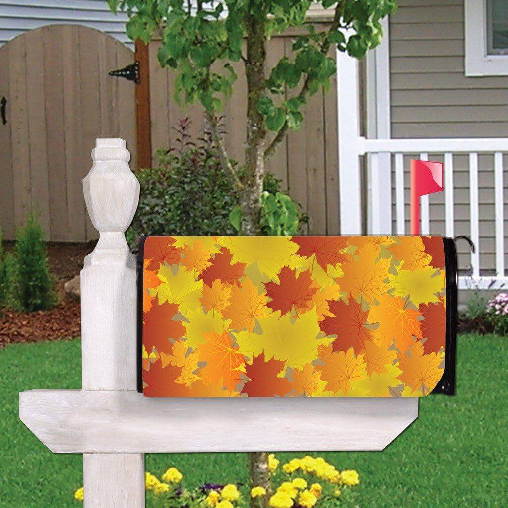 Autumn Leaves Magnetic Mailbox Cover