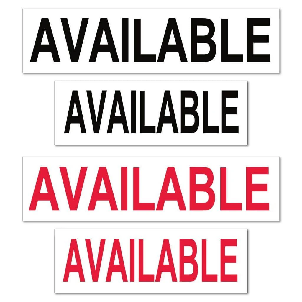 Available Real Estate Yard Sign Rider Set - Image 3