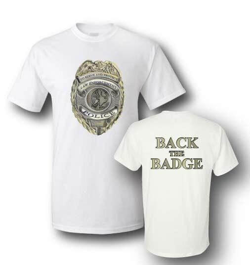 Back the Badge 2 Sided T-Shirt