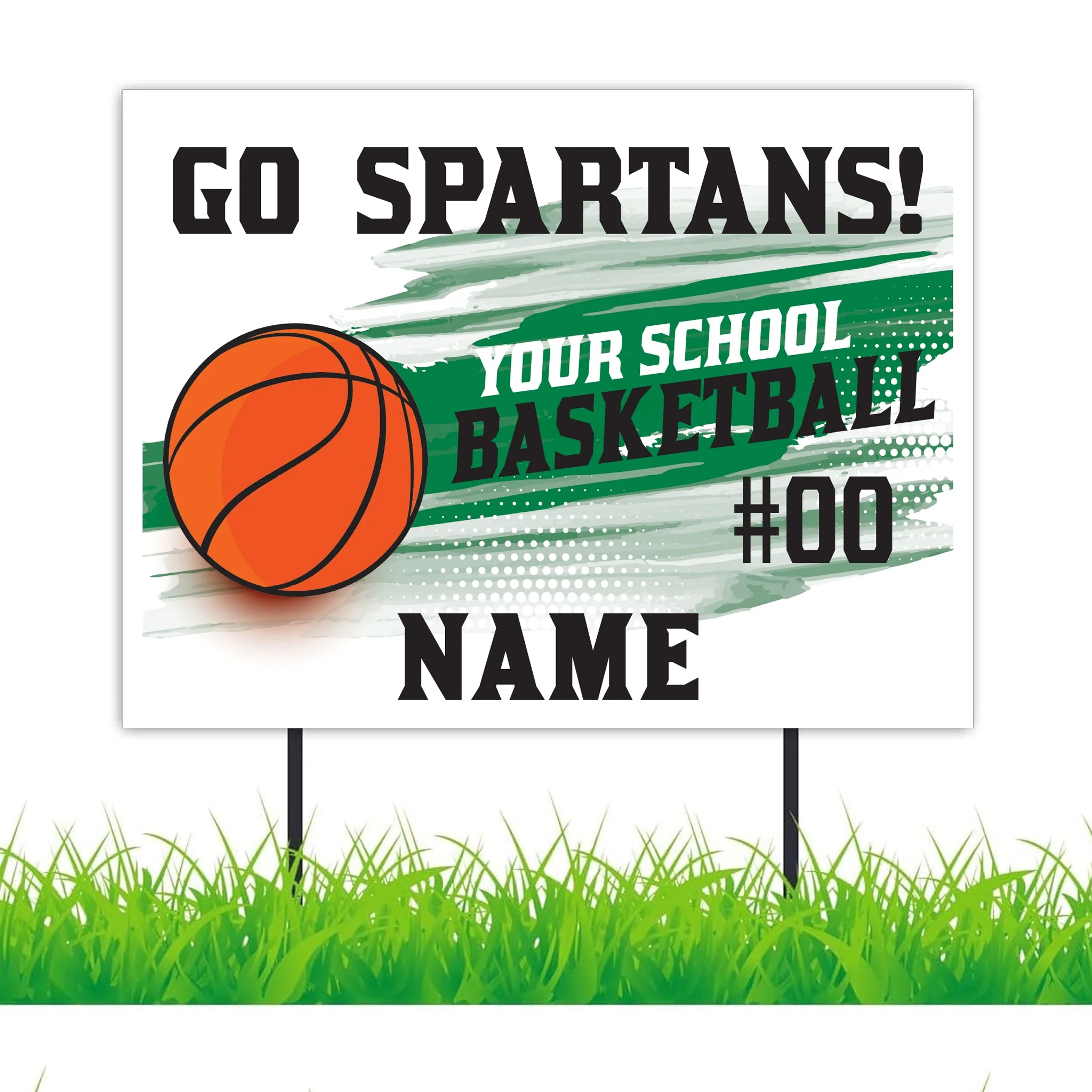 Basketball Team 18"x24" Custom Yard Signs - Image 4