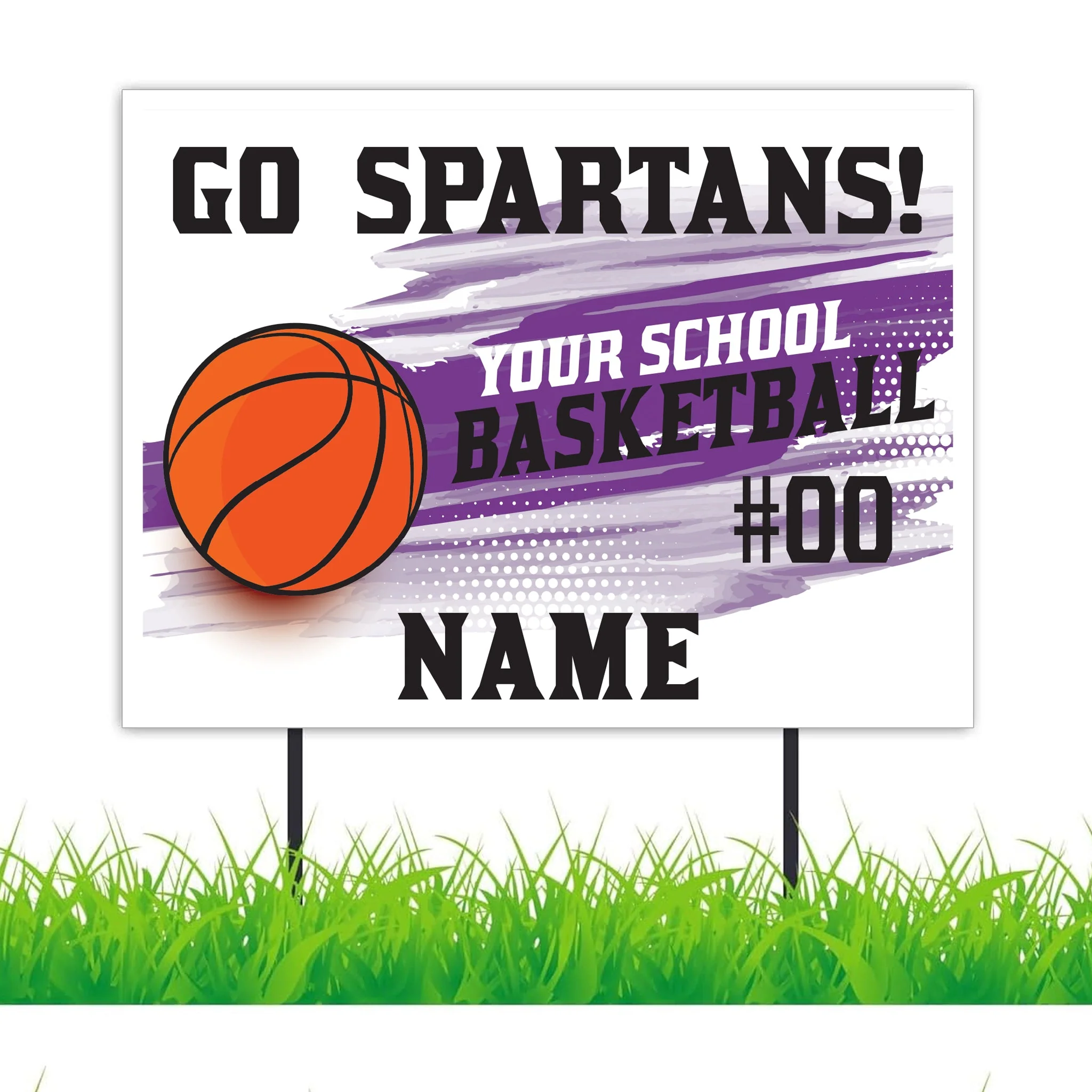 Basketball Team 18"x24" Custom Yard Signs - Image 6