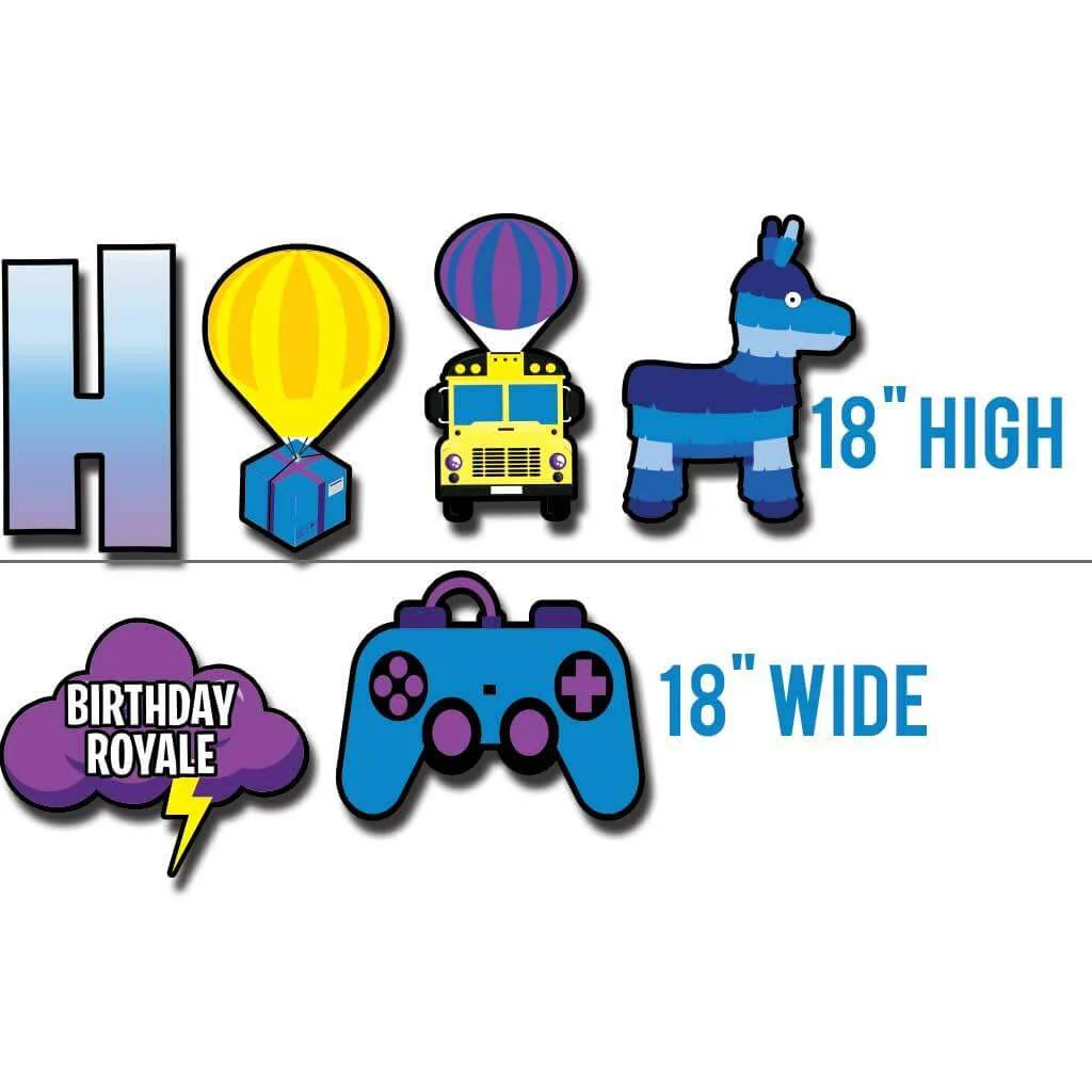 Battle Royale Themed Happy Birthday Yard Card 20 pcs - Image 3