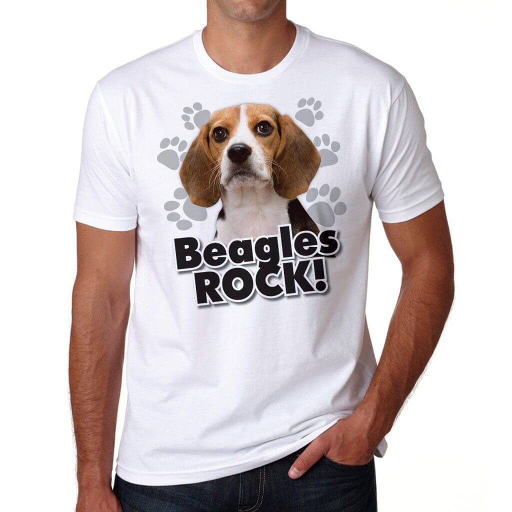 Beagles Rock! White T-Shirt