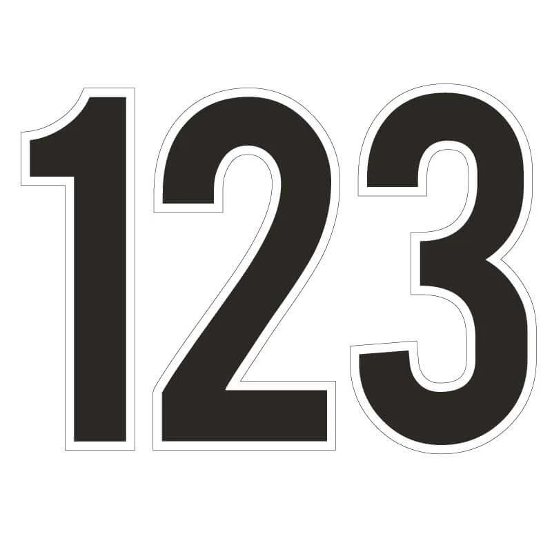 Bebas 18" Solid Color Numbers Yard Letters 10 pcs - Image 3