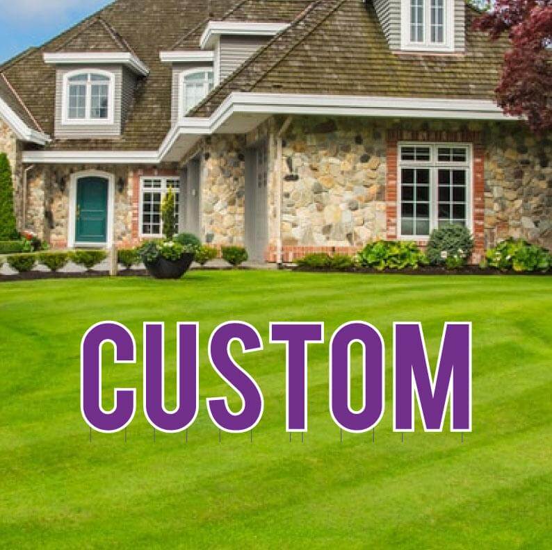 Custom Yard Letters | Bebas | Solid Fill