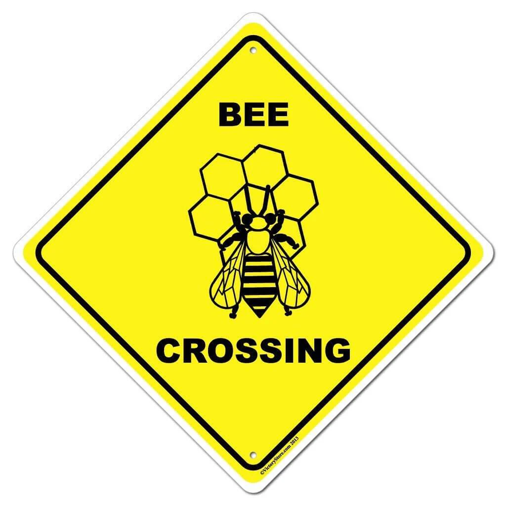 Bee Crossing Sign or Sticker - Image 2