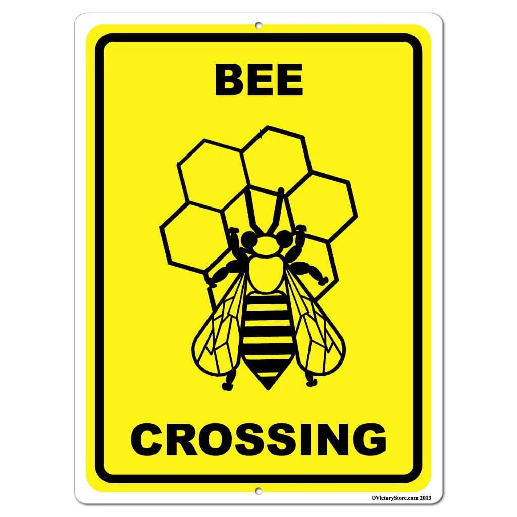 Bee Crossing Sign or Sticker - Image 6