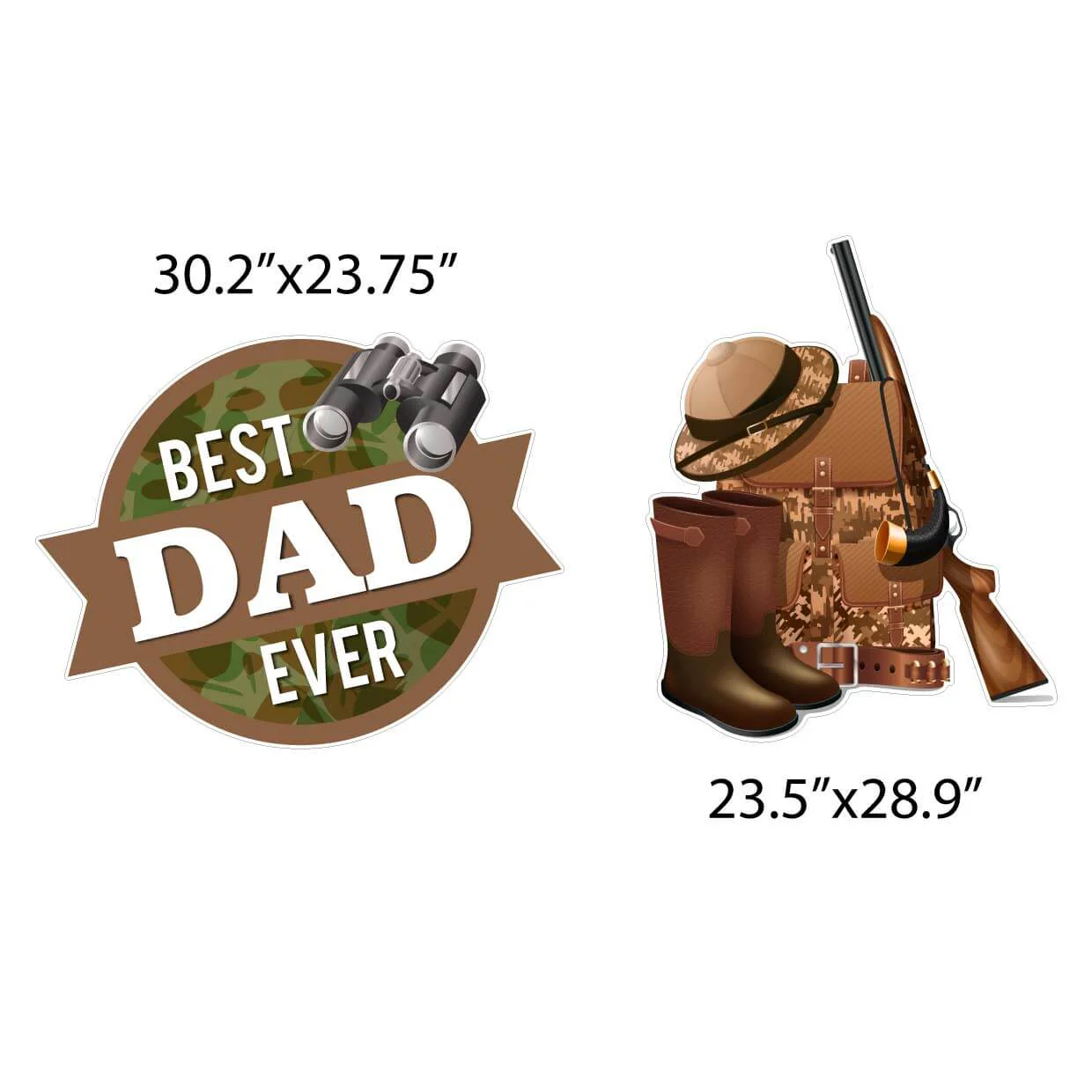 Hunting Theme Father's Day Yard Card 10 pc set - Image 2