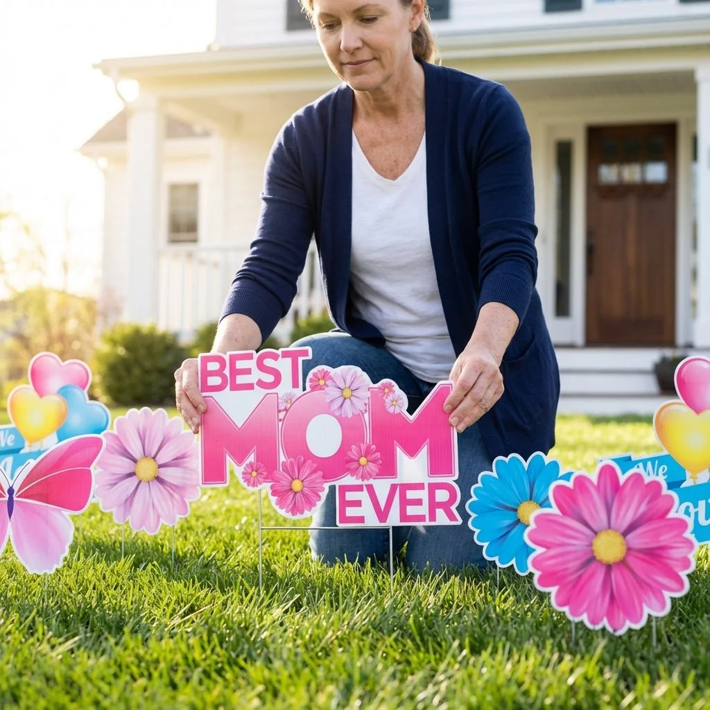 Best Mom Ever Mother's Day Yard Decoration 13 pc Set - Image 2