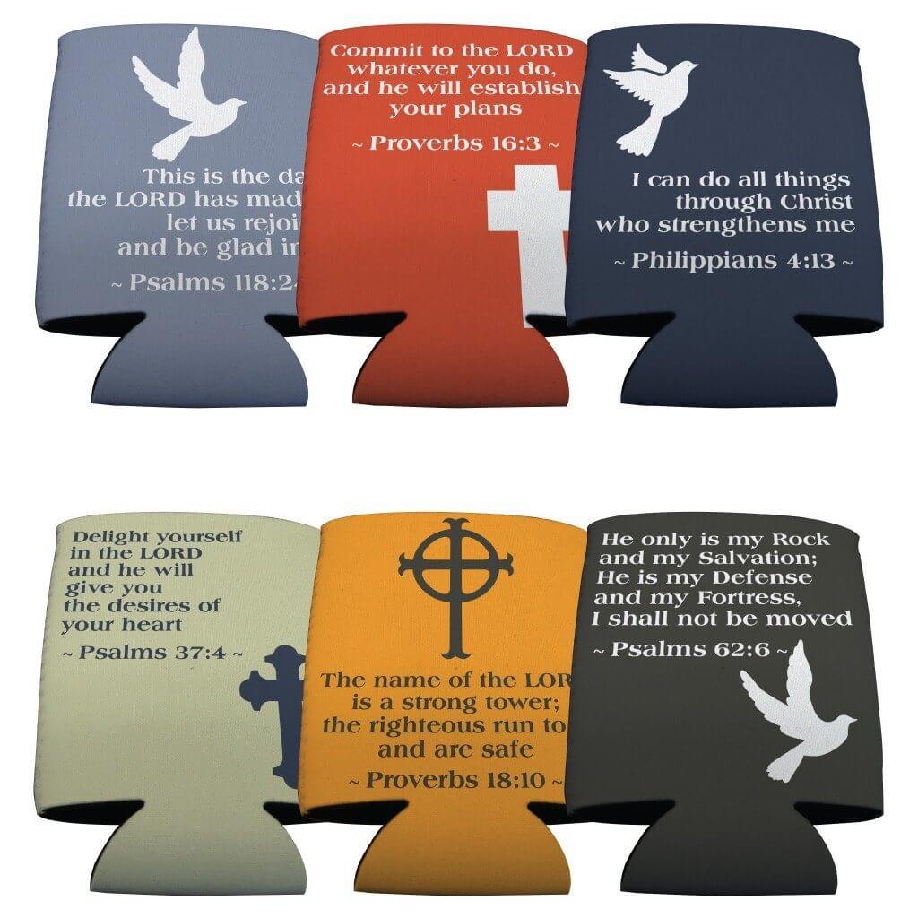 Bible Verse Can Cooler Set