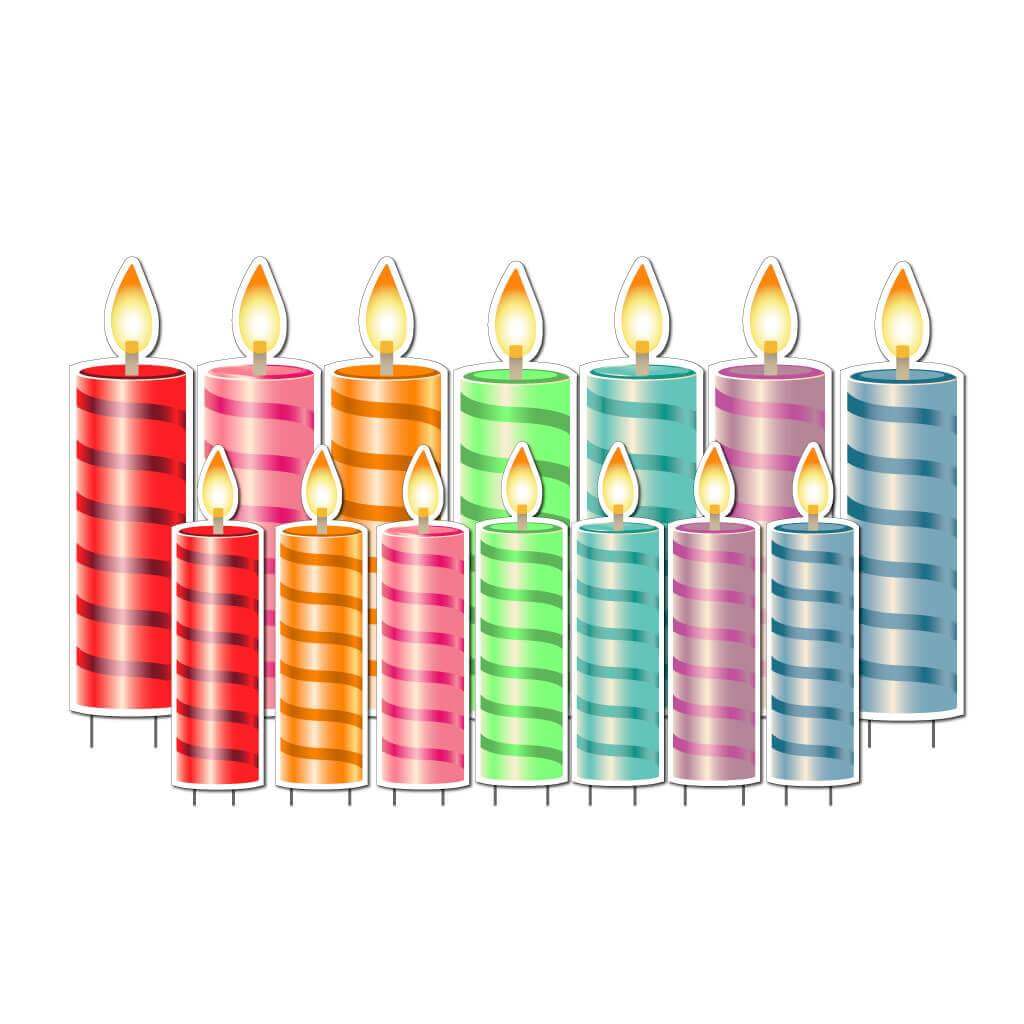 Birthday Candle Themed Yard Greeting Accessories - Image 2