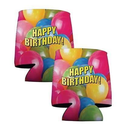 Birthday Party Balloon Can Cooler Set - Image 2