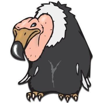 35" x 43.5" Large Ugly Buzzard Birthday Yard Cards - Image 2