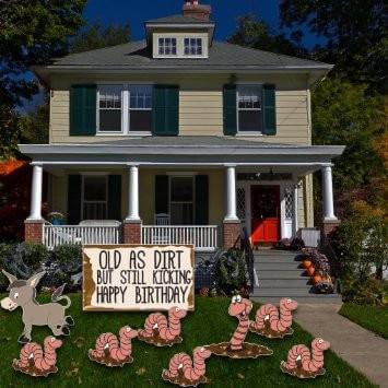 Old As Dirt But Still Kicking Birthday Yard Cards