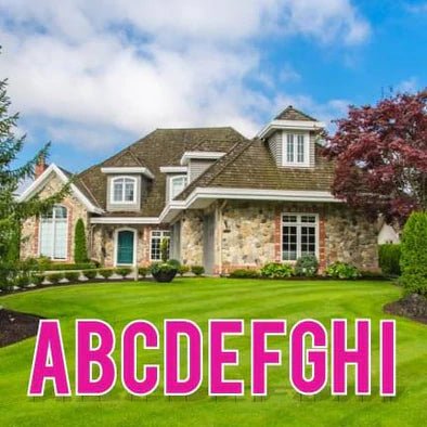 18" Bebas Solid Color Alphabet Set Yard Letter Set - 26 pcs - Image 8