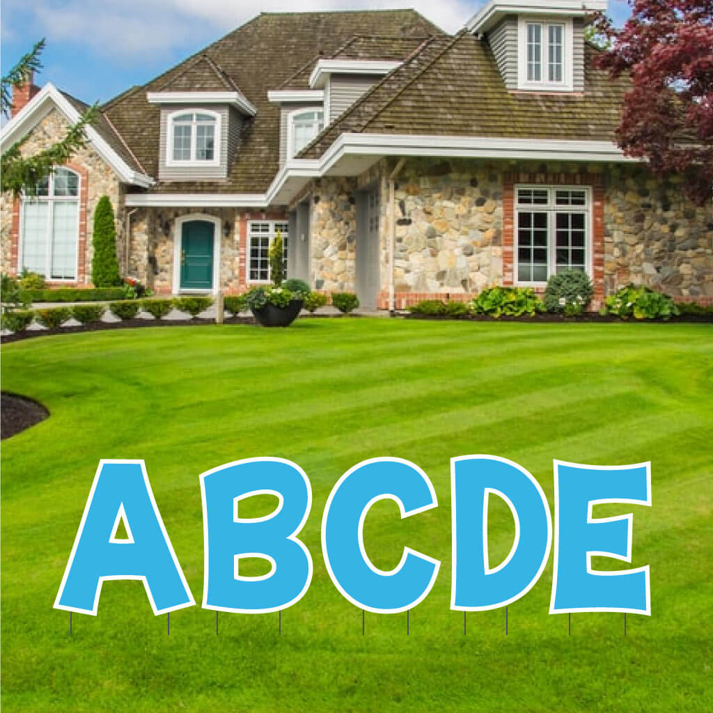 18" KG The Last Time Solid Color Alphabet Yard Letter Set - 26 pcs - Image 5