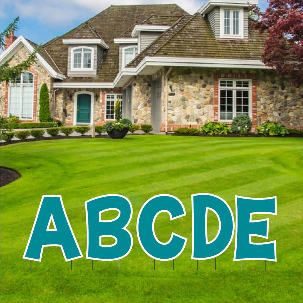 18" KG The Last Time Solid Color Alphabet Yard Letter Set - 26 pcs - Image 6