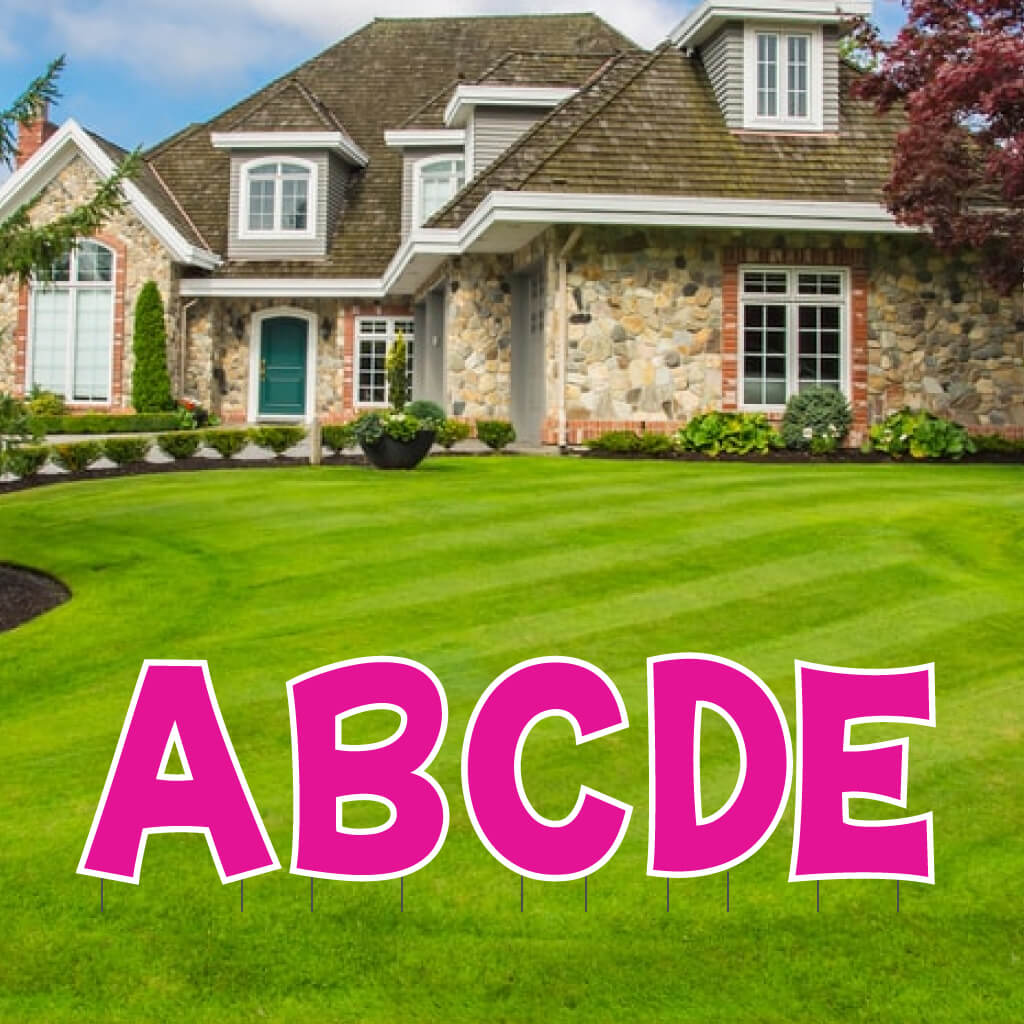 18" KG The Last Time Solid Color Alphabet Yard Letter Set - 26 pcs - Image 7